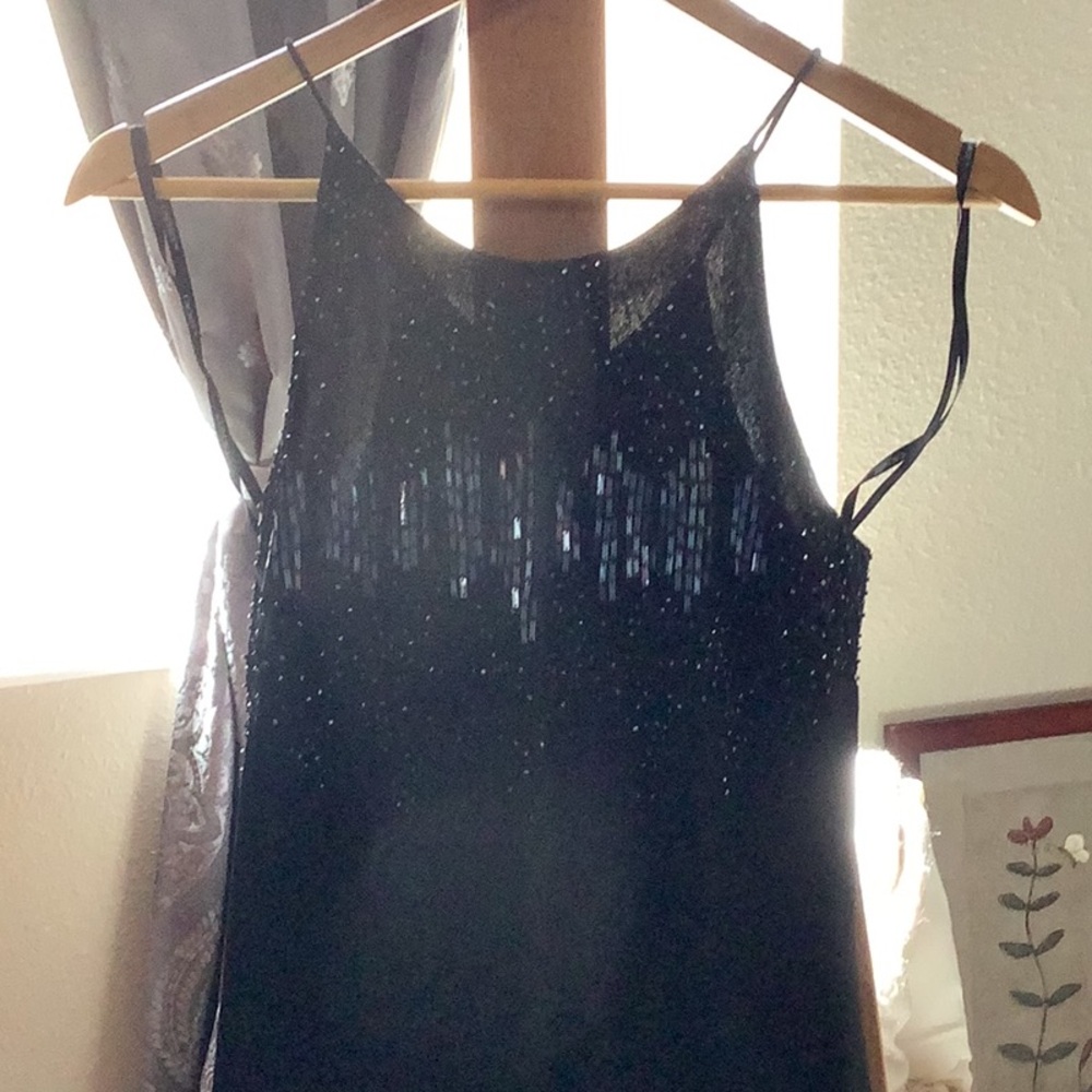 Cachet Black Sequin Maxi Dress - Picture 3 of 12